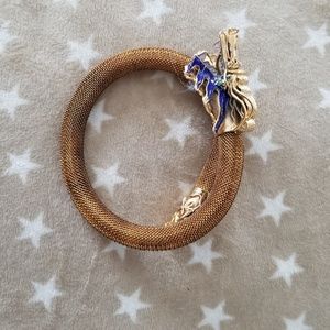 vintage gold dragon bracelet